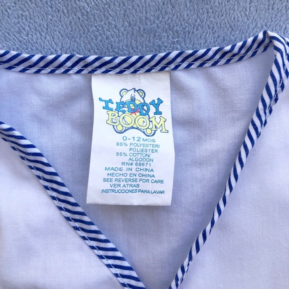 Baby Boy Sleeveless Shirt with Plane Embroidered - Picture 2 of 5